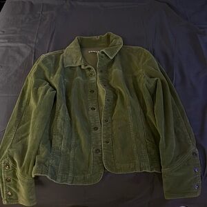 Small green corduroy jacket